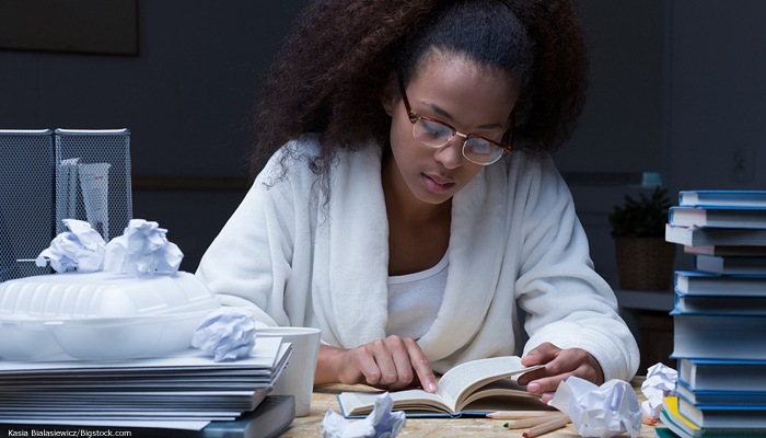 Woman creating effective web content 